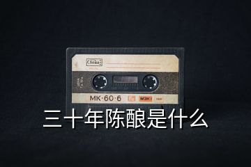 三十年陳釀是什么