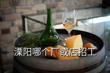 溧陽哪個廠或店招工