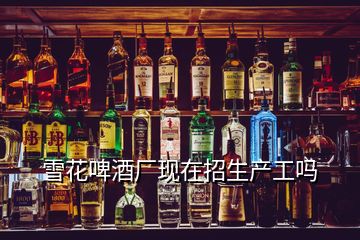 雪花啤酒廠現(xiàn)在招生產工嗎