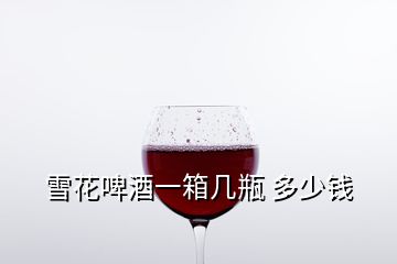 雪花啤酒一箱幾瓶 多少錢(qián)