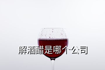 解酒醋是哪個公司