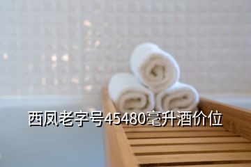 西鳳老字號(hào)45480毫升酒價(jià)位