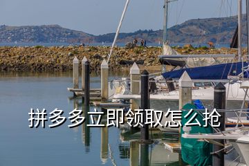 拼多多立即領(lǐng)取怎么搶