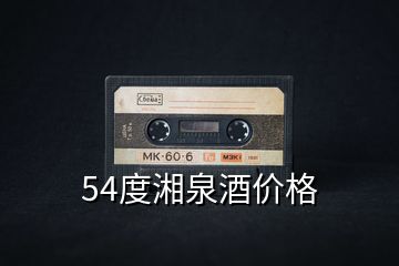 54度湘泉酒價(jià)格
