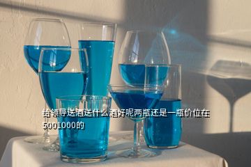 給領導送酒送什么酒好呢兩瓶還是一瓶價位在5001000的