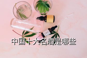 中國(guó)十大名酒是哪些