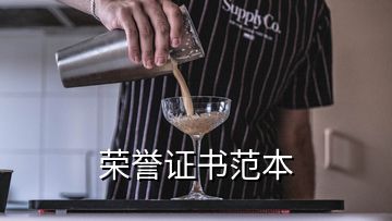 榮譽(yù)證書范本