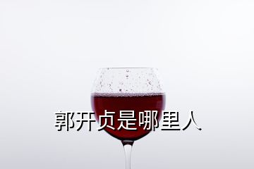 郭開(kāi)貞是哪里人