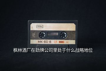 楓林酒廠在勁牌公司里處于什么戰(zhàn)略地位