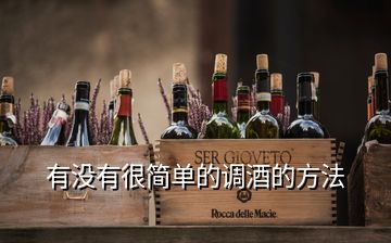 有沒有很簡單的調(diào)酒的方法