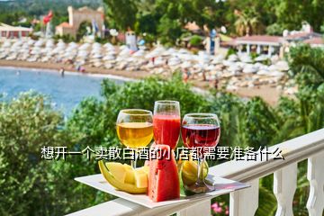 想開一個賣散白酒的小店都需要準(zhǔn)備什么