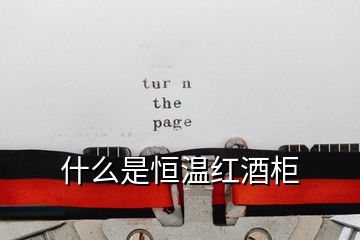 什么是恒溫紅酒柜