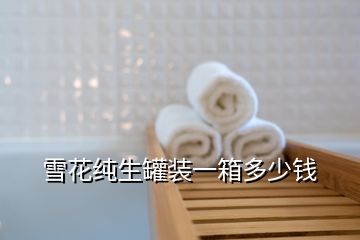 雪花純生罐裝一箱多少錢