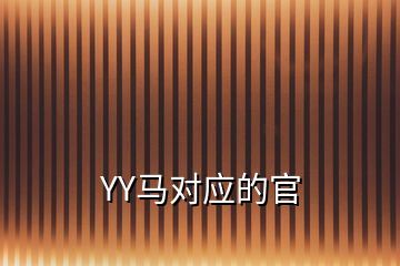YY馬對(duì)應(yīng)的官