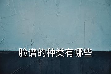 臉譜的種類(lèi)有哪些
