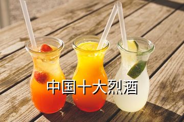 中國(guó)十大烈酒
