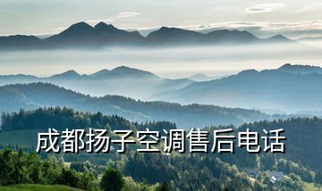 成都揚(yáng)子空調(diào)售后電話(huà)