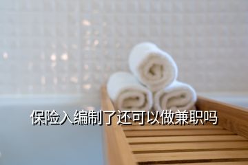 保險入編制了還可以做兼職嗎