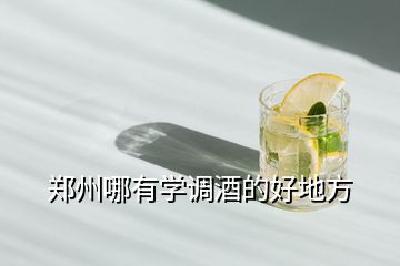 鄭州哪有學調酒的好地方