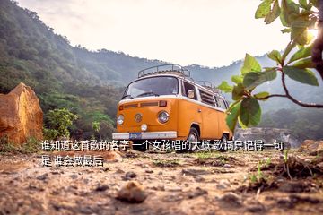 誰知道這首歌的名字 一個(gè)女孩唱的大概 歌詞只記得一句是 誰會(huì)做最后