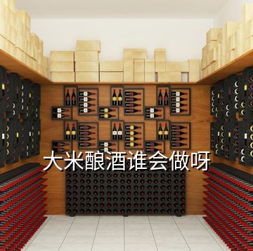 大米釀酒誰會做呀