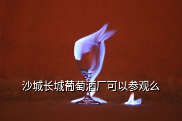 沙城長(zhǎng)城葡萄酒廠可以參觀么