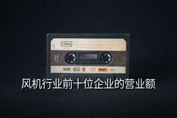風(fēng)機(jī)行業(yè)前十位企業(yè)的營(yíng)業(yè)額
