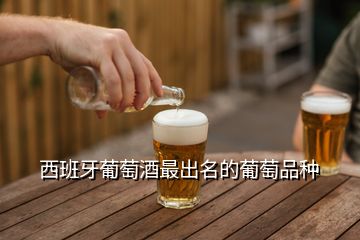 西班牙葡萄酒最出名的葡萄品種
