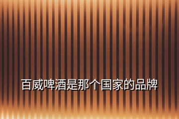 百威啤酒是那個國家的品牌