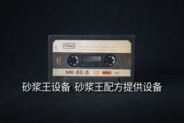 砂漿王設(shè)備  砂漿王配方提供設(shè)備