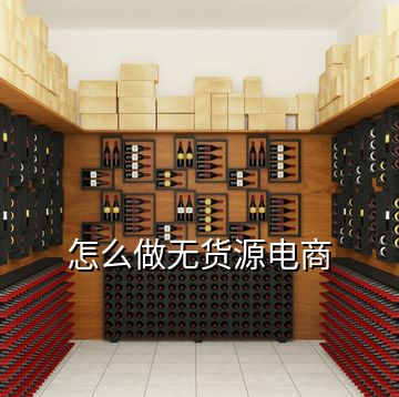 怎么做無貨源電商