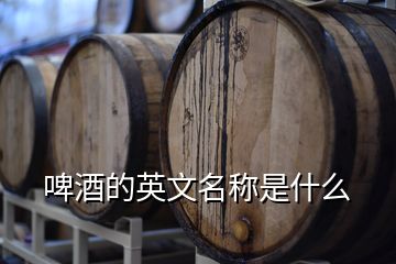 啤酒的英文名稱(chēng)是什么