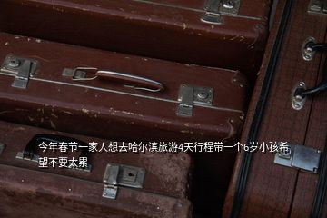 今年春節(jié)一家人想去哈爾濱旅游4天行程帶一個(gè)6歲小孩希望不要太累