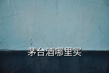茅臺(tái)酒哪里買