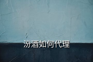 汾酒如何代理
