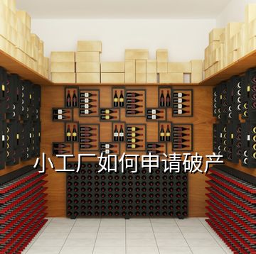 小工廠如何申請破產(chǎn)