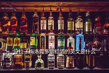 設拉子梅洛霞多麗紅酒的英文是什么