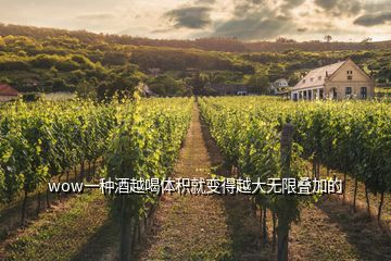 wow一種酒越喝體積就變得越大無限疊加的