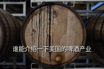 誰(shuí)能介紹一下美國(guó)的啤酒產(chǎn)業(yè)