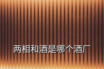 兩相和酒是哪個酒廠