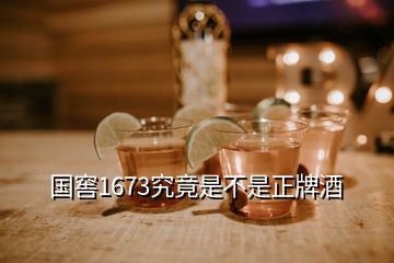 國(guó)窖1673究竟是不是正牌酒